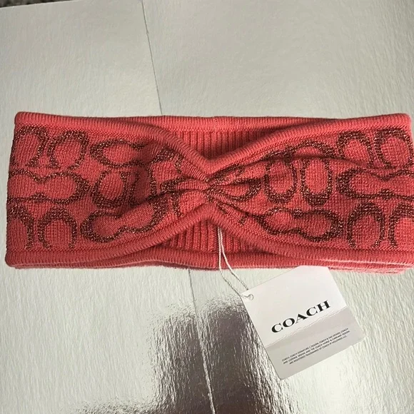 Coach | Accessories | Coach Signature Knit Headband | Poshmark display picture 3